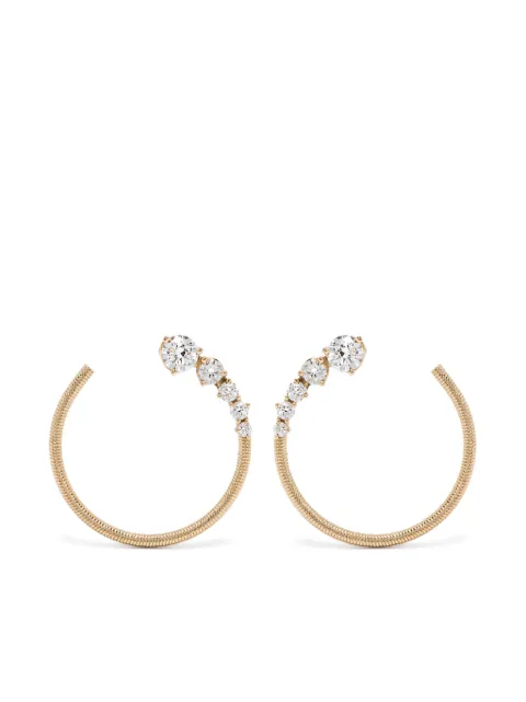 LEANDRA 18kt yellow gold Cabo Rueda diamond earrings