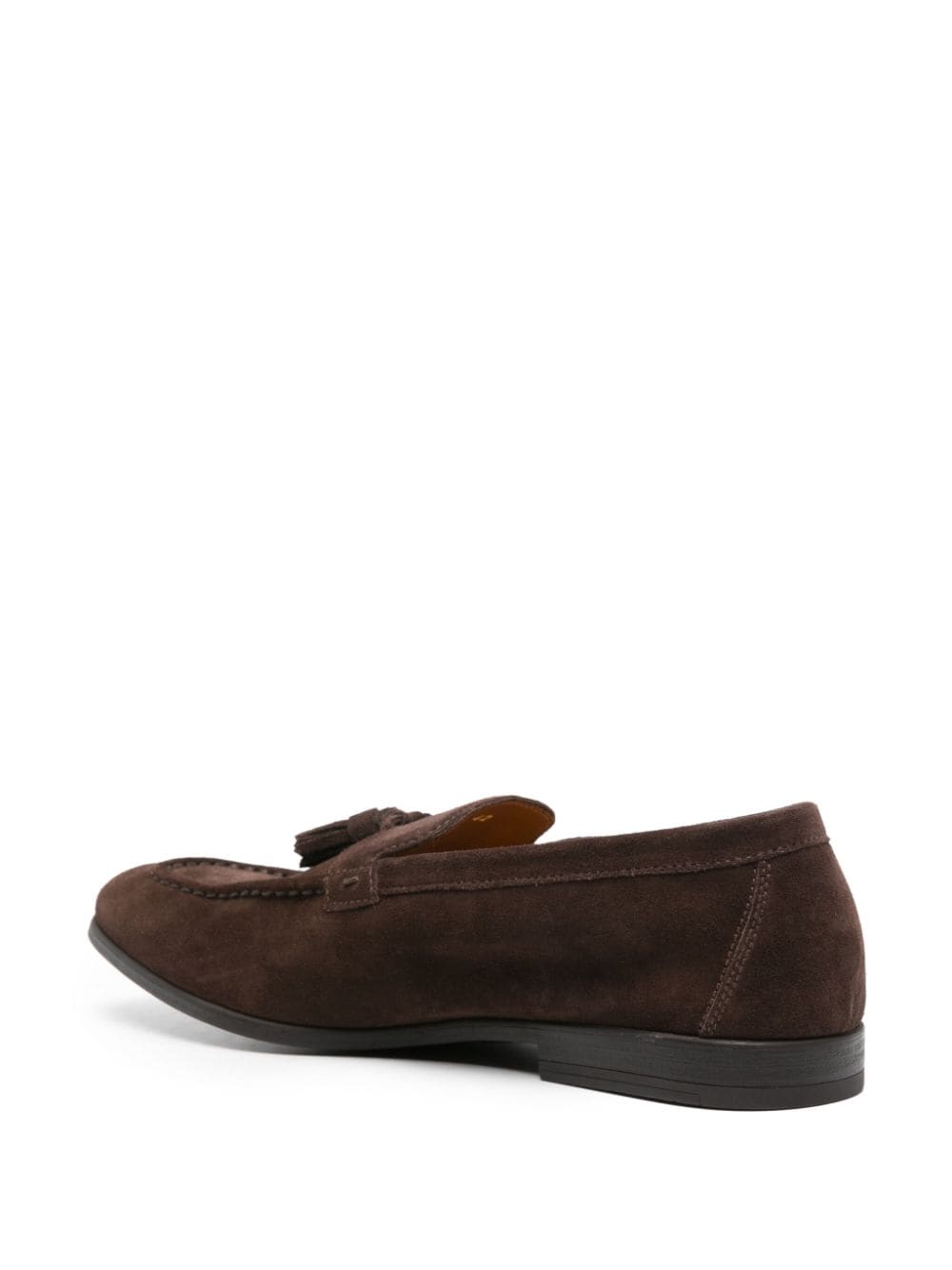Shop Doucal's Tassel-detail Suede Loafers In Brown