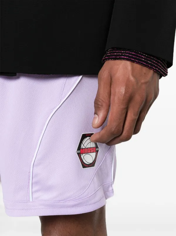 Martine Rose Half And Half Football Shorts | Purple | FARFETCH Martine Rose Half And Half Football Shorts | Purple | FARFETCH