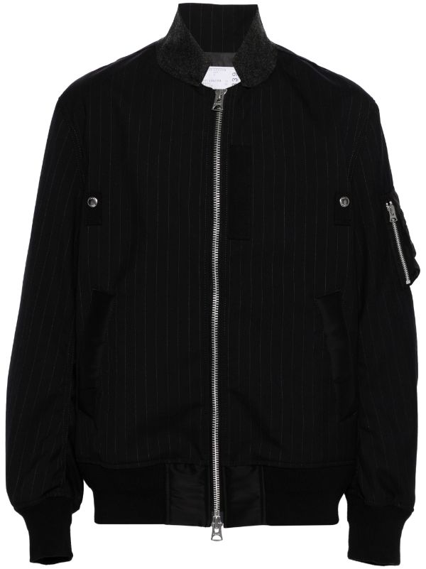 Sacai Striped Bomber Jacket - Farfetch