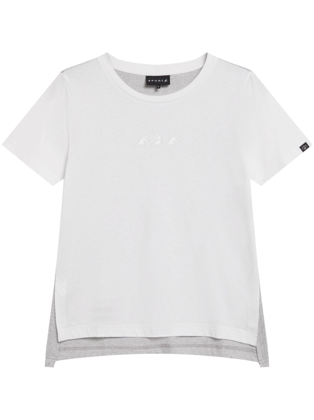 Sport B. By Agnès B. Dino-print Panelled T-shirt In White
