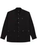 SPORT b. by agnès b. Dino-badge press-stud shirt - Black