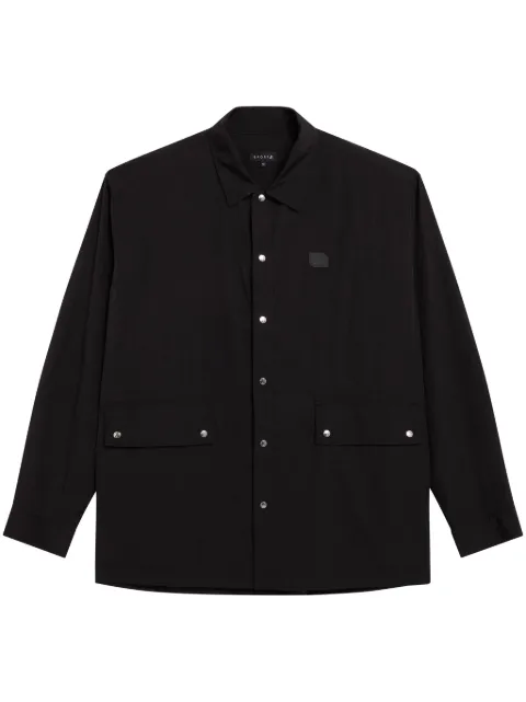 SPORT b. by agnès b.  Dino-badge press-stud shirt
