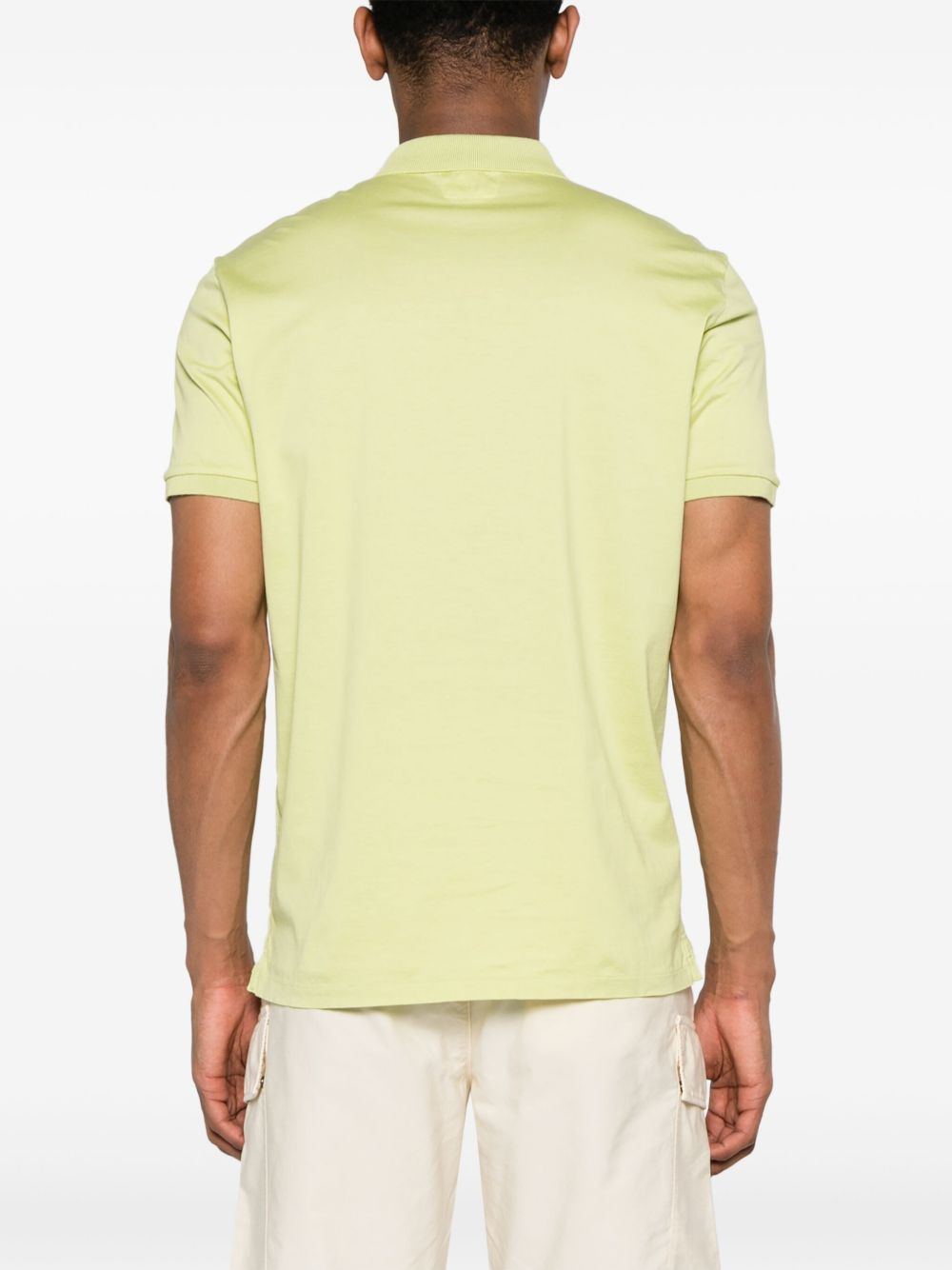 C.P. Company Jersey poloshirt met logoband Groen