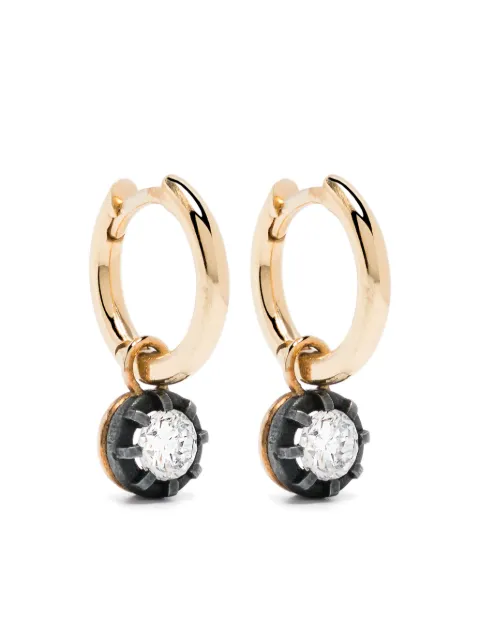 LEANDRA 18kt yellow gold diamond earrings