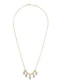 LEANDRA 18kt yellow gold Taper-5 diamond necklace