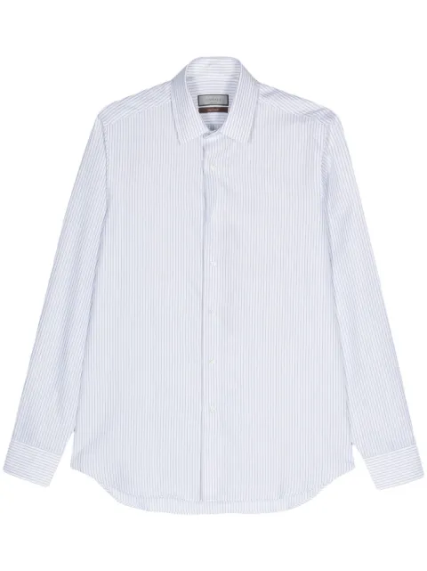 Canali striped cotton shirt