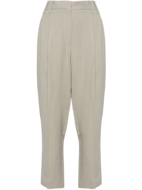 Brunello Cucinelli high-waist straight-leg trousers Women