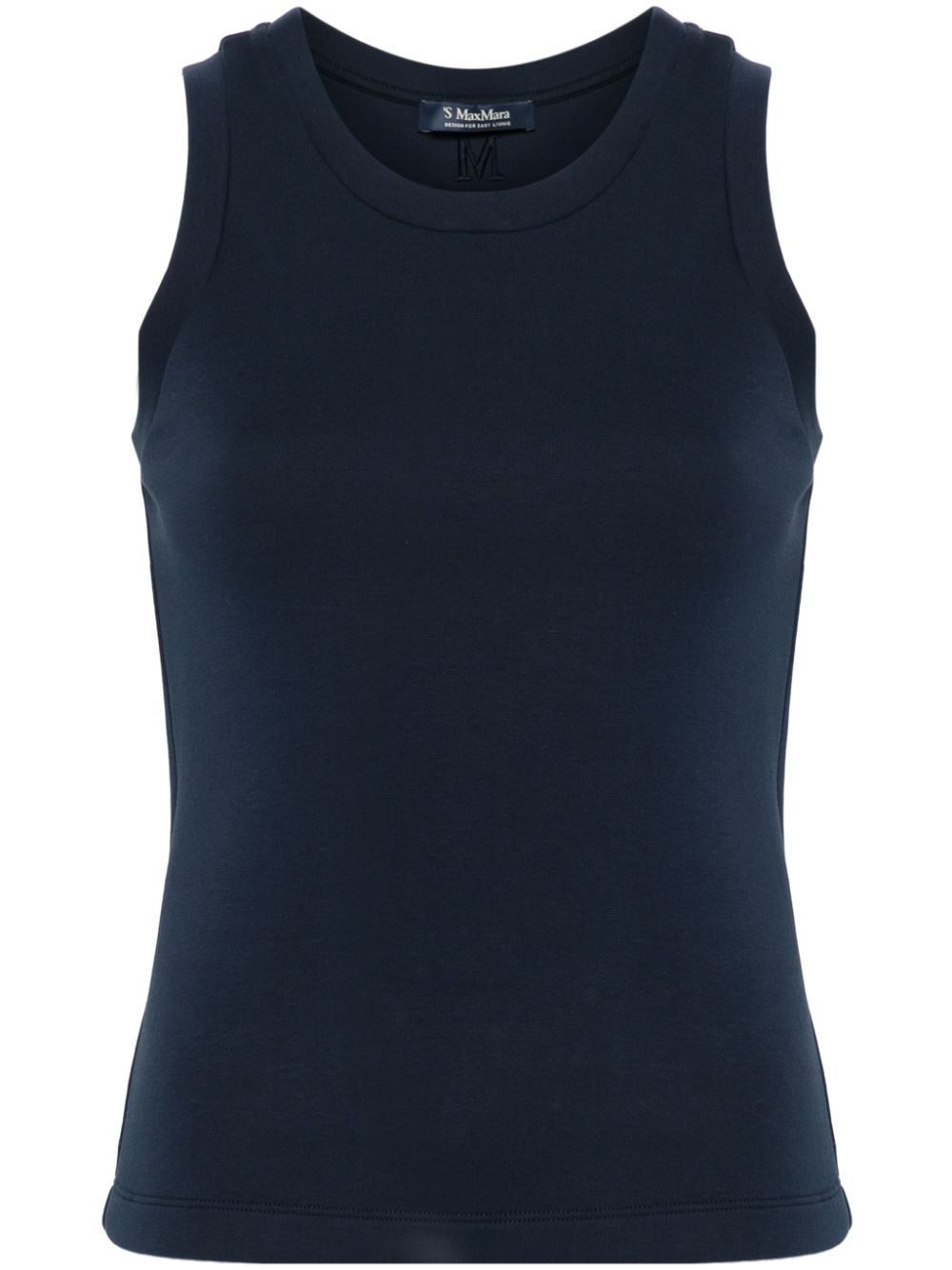 Shop 's Max Mara Monogram-embroidered Top In Blue