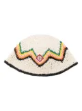 Casablanca logo-appliqué zigzag bucket hat - Neutrals