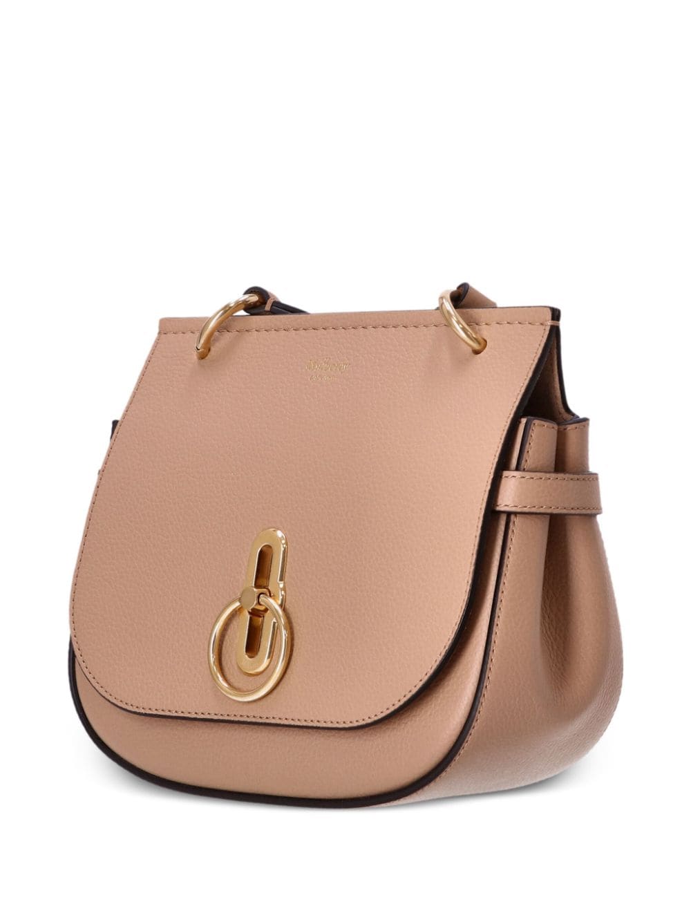 Shop Mulberry Amberley Leather Satchel Bag In 中性色