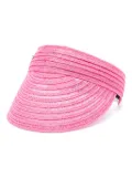 Borsalino logo-lettering sun visor - Pink