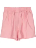 Elie Saab gabardine-weave high-waisted shorts - Pink