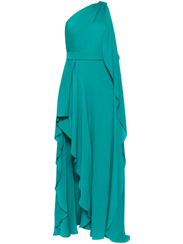 slim fit dress slacks BCBG Size 12 Green Silk Mixed Fabrics Halter Mid Calf Dress – Sui Generis  Designer Consignment main image 0