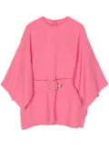 Elie Saab Cady belted silk blouse - Pink