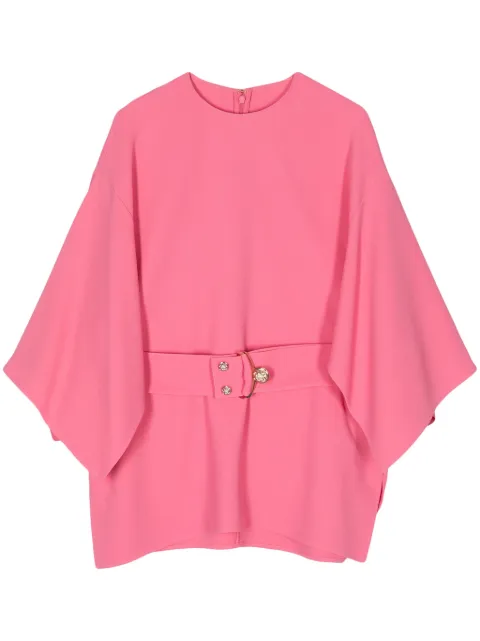 Elie Saab blusa de seda Cady
