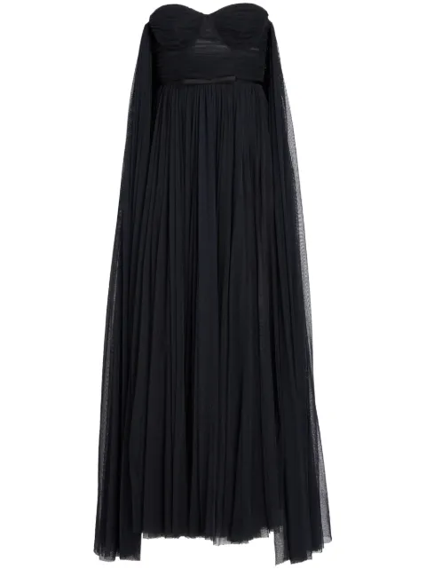 Giambattista Valli bustier cape gown