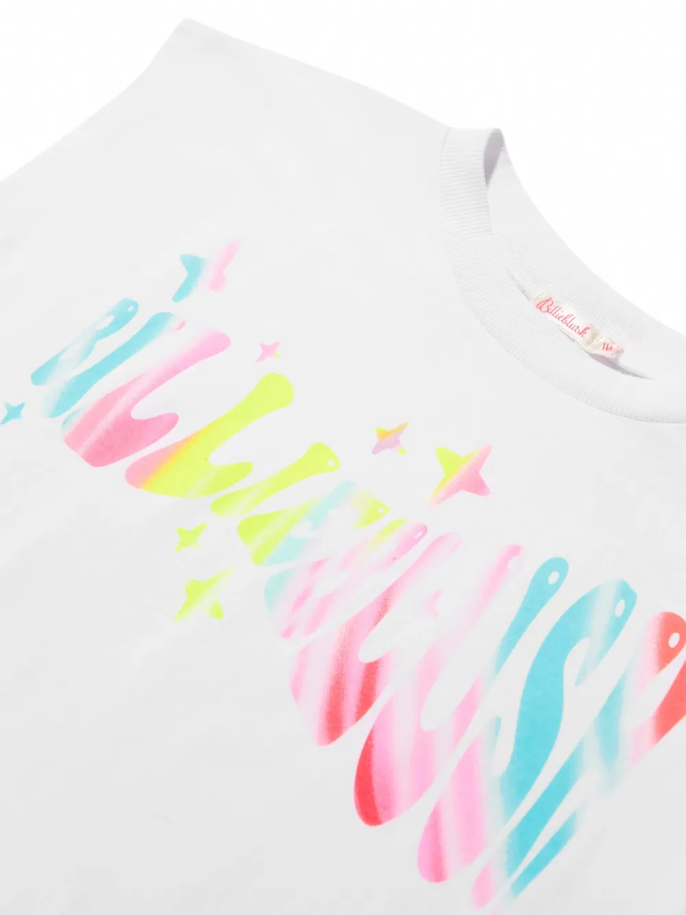 Shop Billieblush Logo-print Cotton T-shirt In White