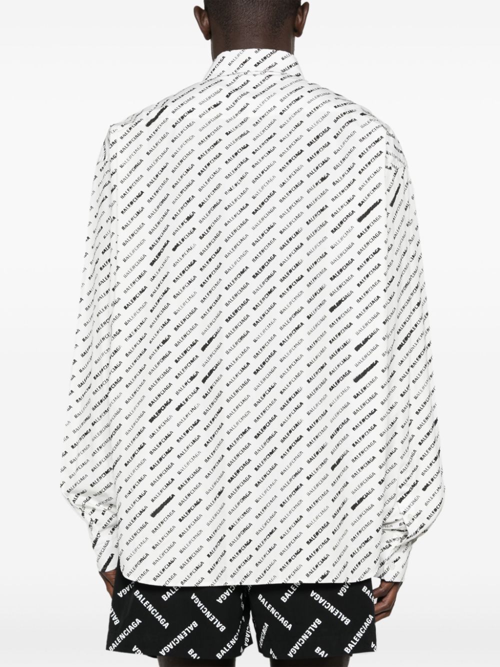 Balenciaga logo-print shirt Men