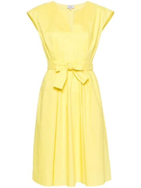 Woolrich Popeline-Kleid mit V-Ausschnitt