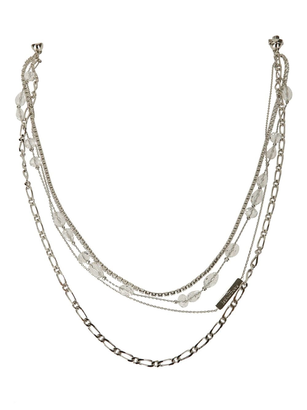 Shop Panconesi Famiglia Multi-chain Necklace In Silver