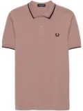 Fred Perry logo-embroidered cotton polo shirt - Pink