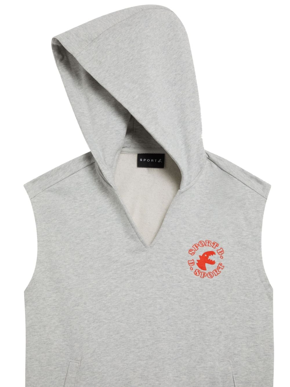 Shop Sport B. By Agnès B. Logo-print Cotton Hoodie In 灰色