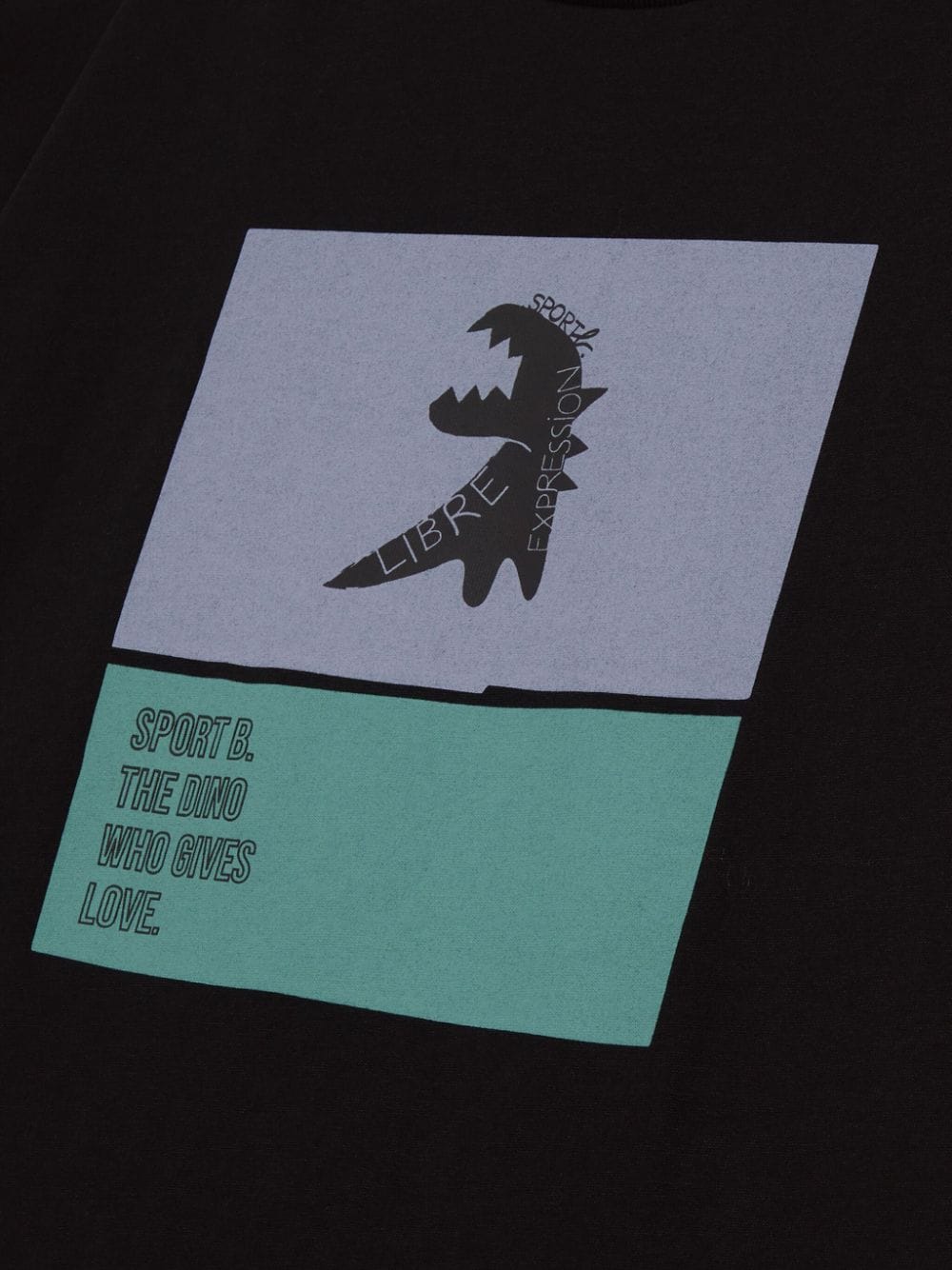 Shop Sport B. By Agnès B. Logo-print Cotton T-shirt In 黑色