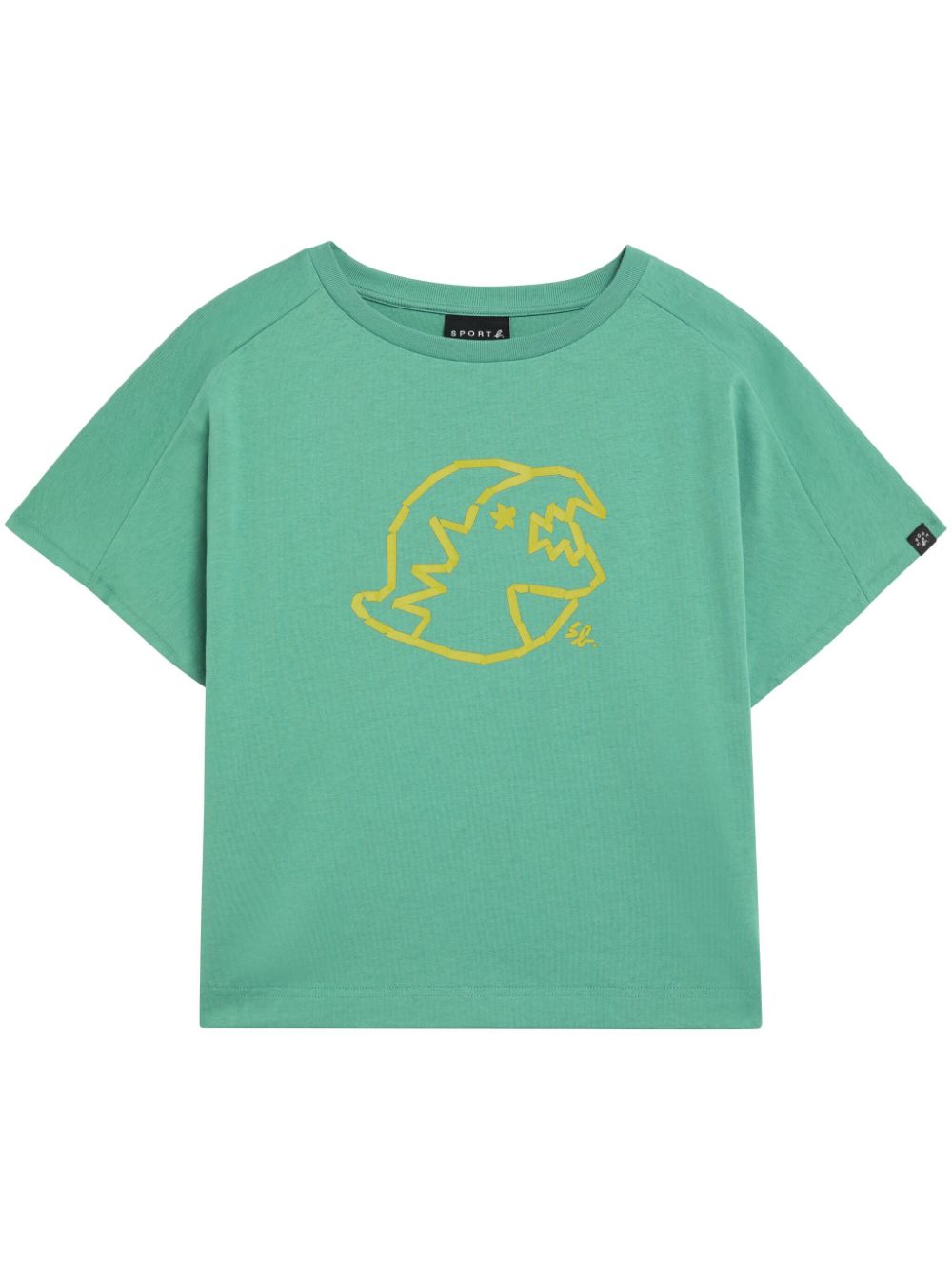 Sport B. By Agnès B. Dino-print Cotton T-shirt In 绿色