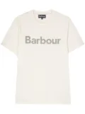 Barbour logo-print cotton T-shirt - Neutrals