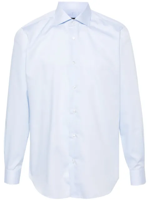 Barba poplin cotton shirt