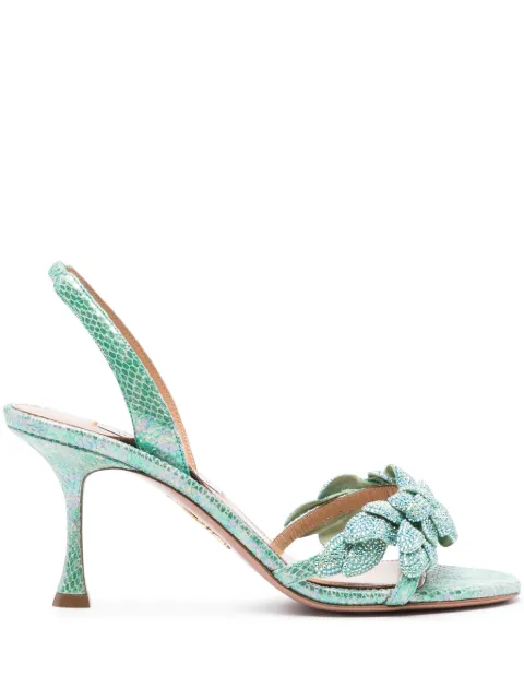 Aquazzura sandalias Glactic Flower con tacón de 75mm