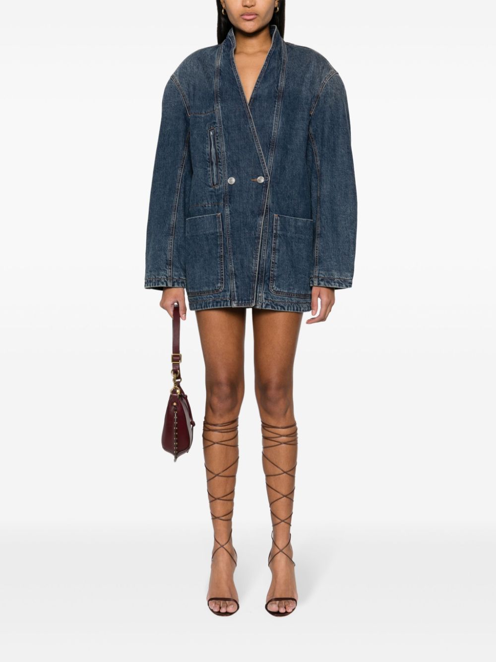 ISABEL MARANT Ikena denim jacket - Blauw