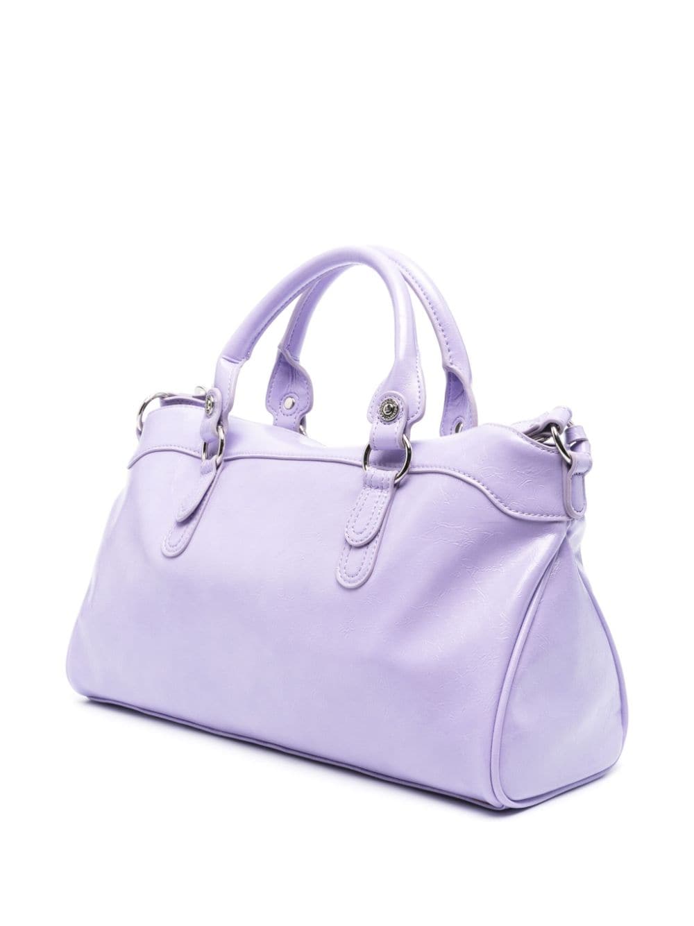 Shop Liu •jo Logo-lettering Tote Bag In Purple