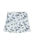 C.P. Company Kids world map-print swim shorts - Blue