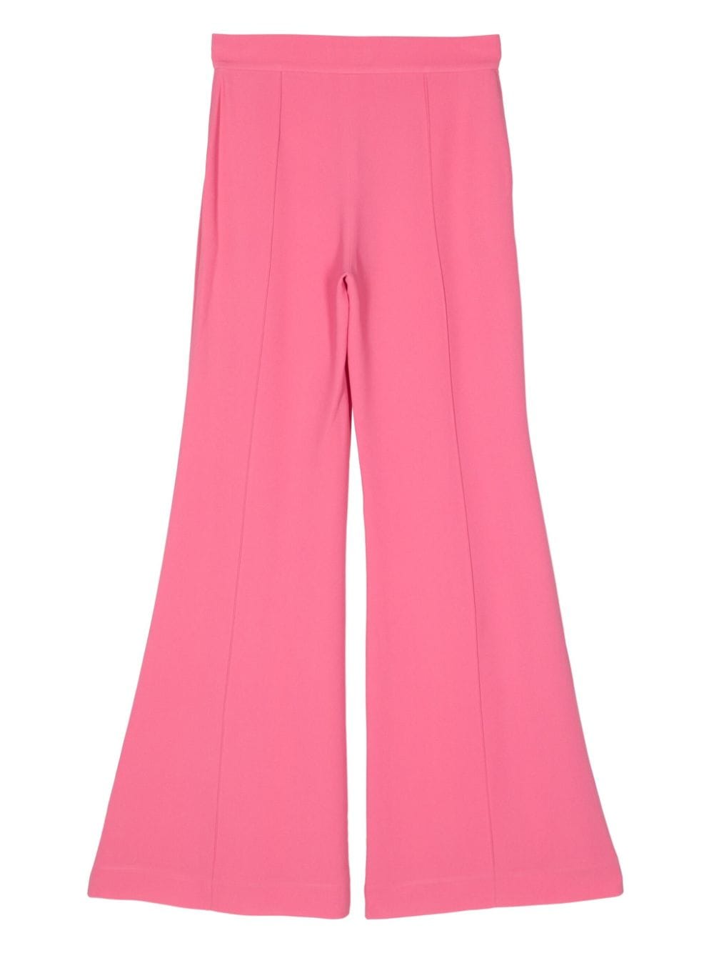 Shop Elie Saab Cady Flared Trousers In Pink