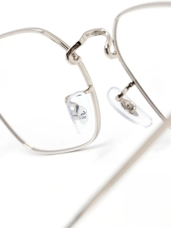 Ray-Ban geometric-frame Glasses | Silver | FARFETCH