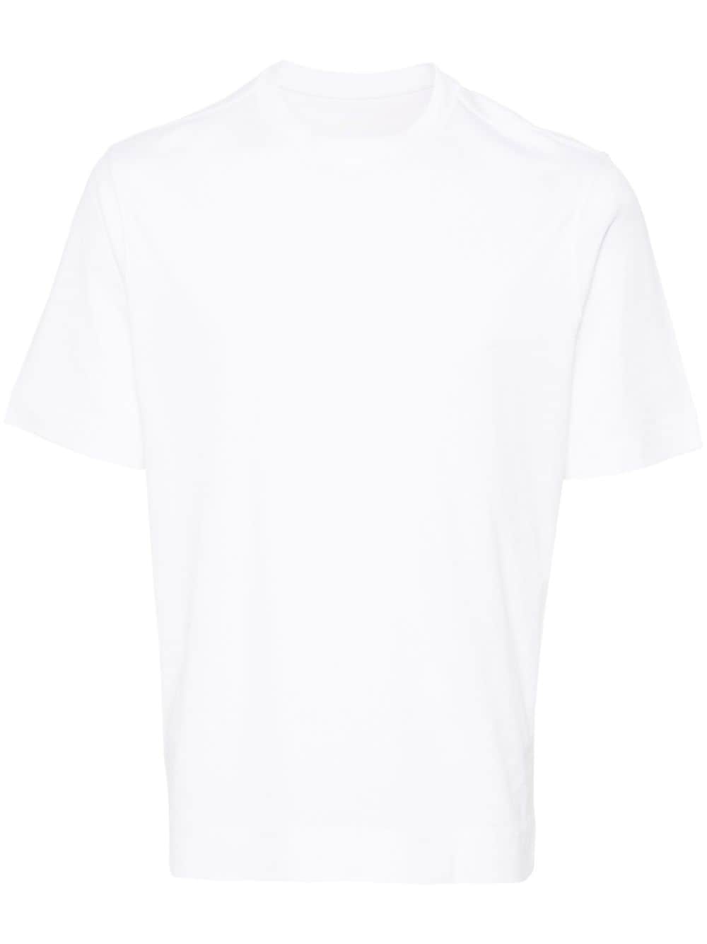 Shop Circolo 1901 Crew-neck Piqué T-shirt In White