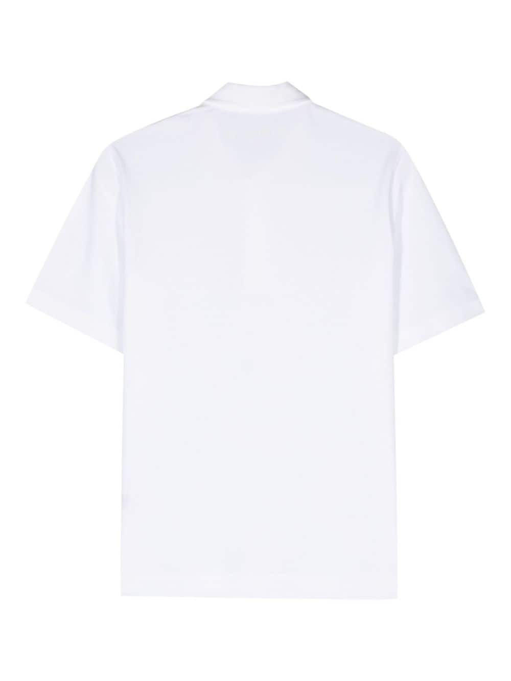 Shop Circolo 1901 Piqué-weave Polo Shirt In White