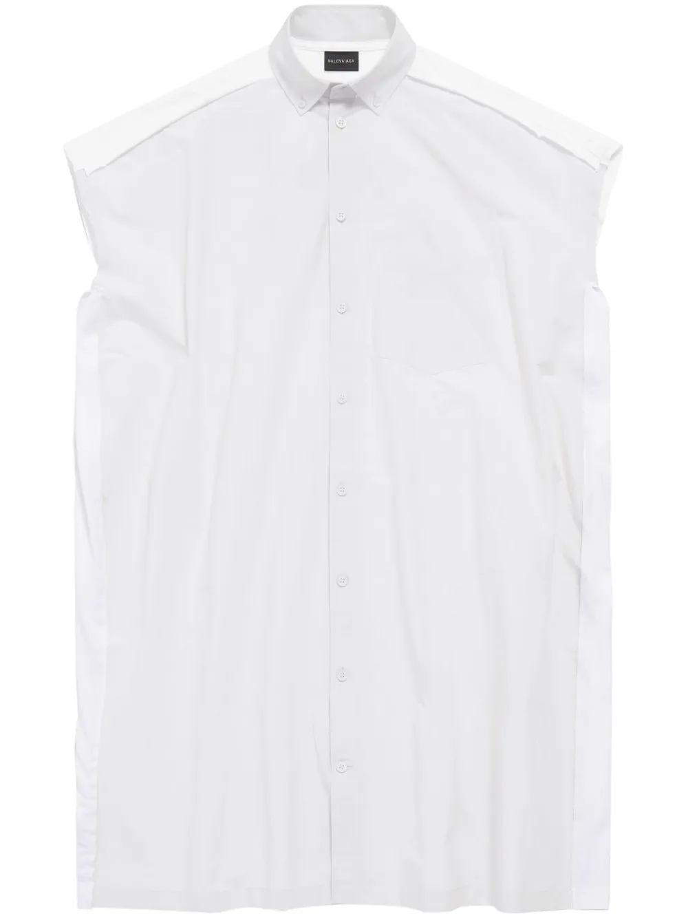 Balenciaga Mouwloze T-shirtjurk Wit