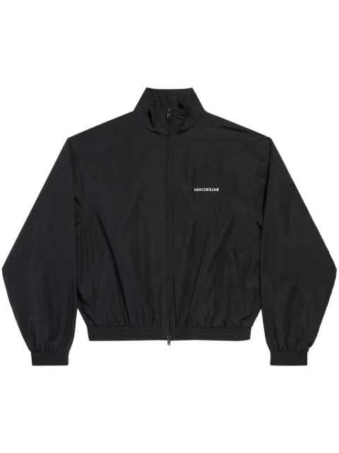Balenciaga mirrored logo-print track jacket