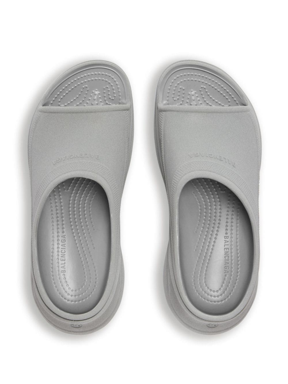Shop Balenciaga X Crocs™ Pool Platform Slides In White