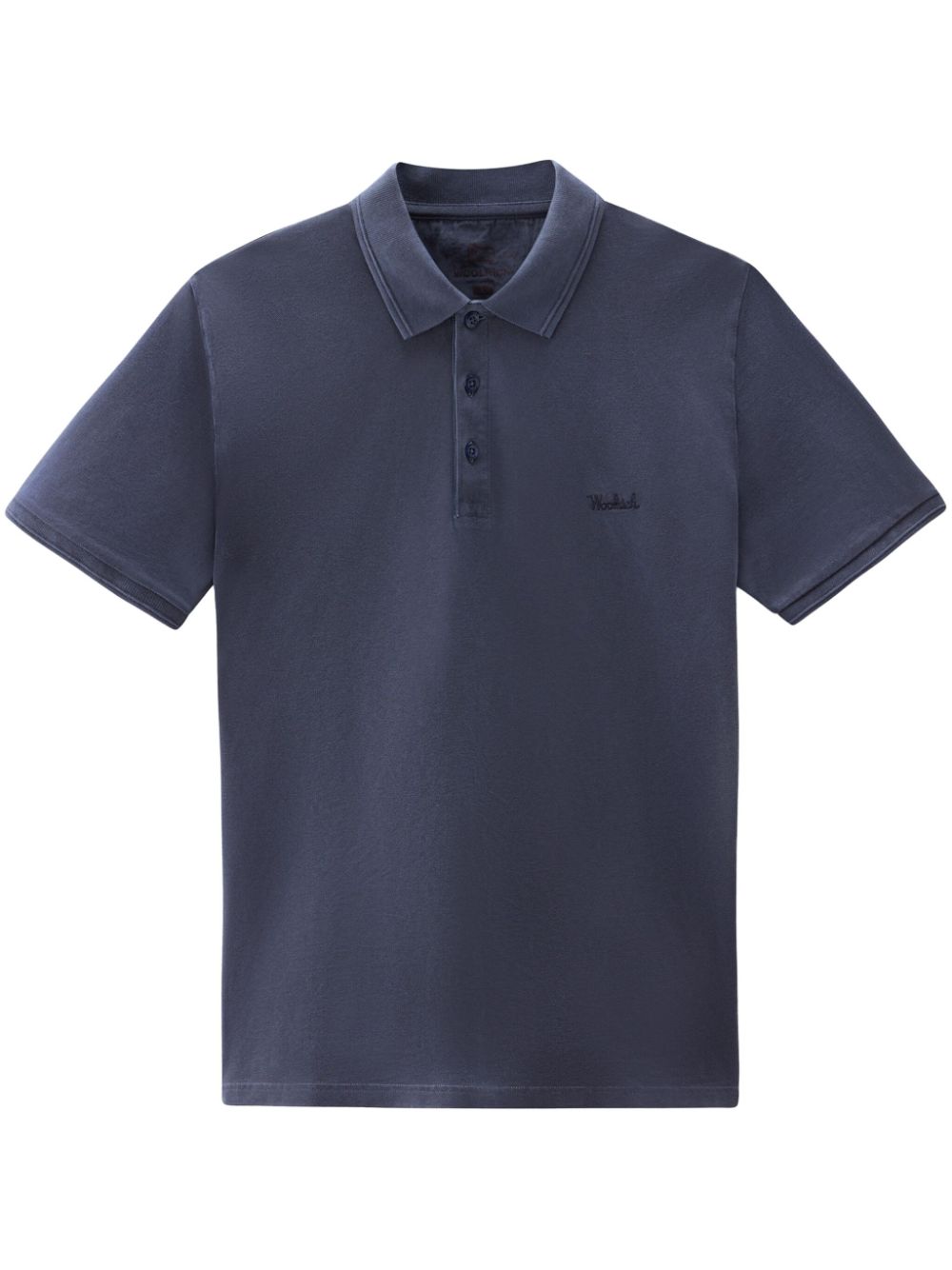 Shop Woolrich Mackinack Cotton Polo Shirt In Blue