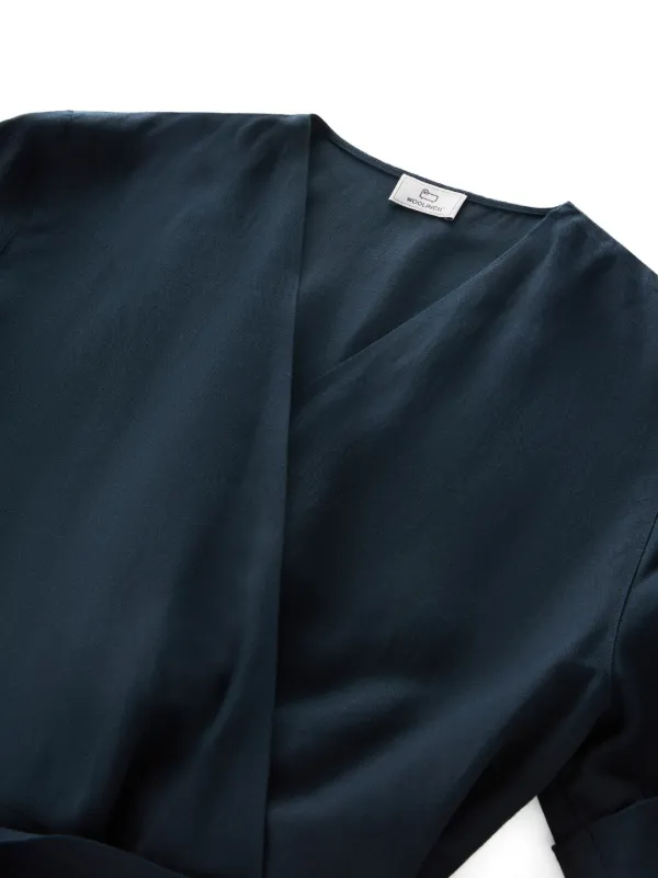 ★人気★ Woolrich/ウールリッチ  ベルテッド ジャンプスーツ Woolrich ベルテッド ジャンプスーツ | ブルー | FARFETCH JP