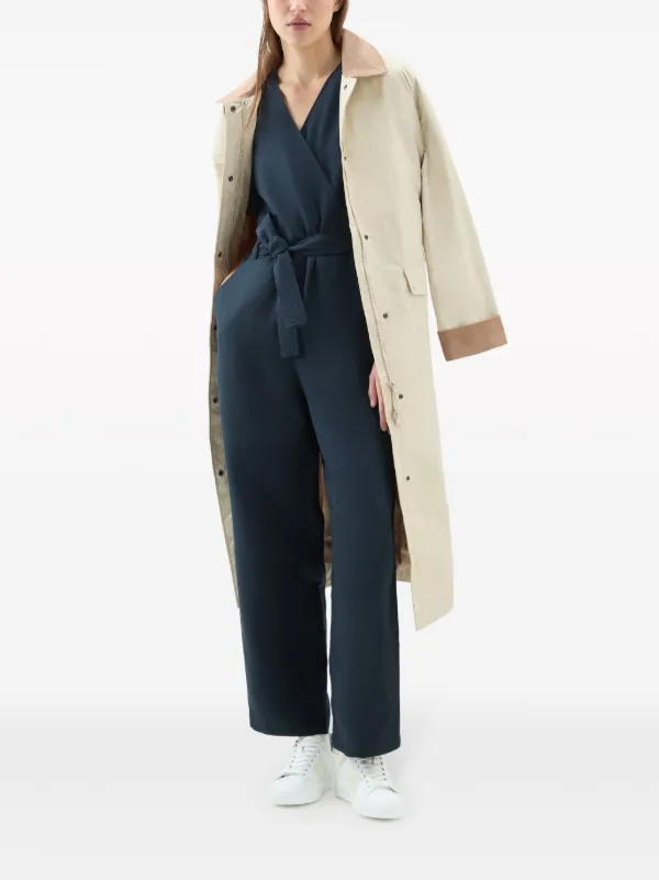 ★人気★ Woolrich/ウールリッチ ベルテッド ジャンプスーツ Woolrich ベルテッド ジャンプスーツ | ブルー | FARFETCH JP