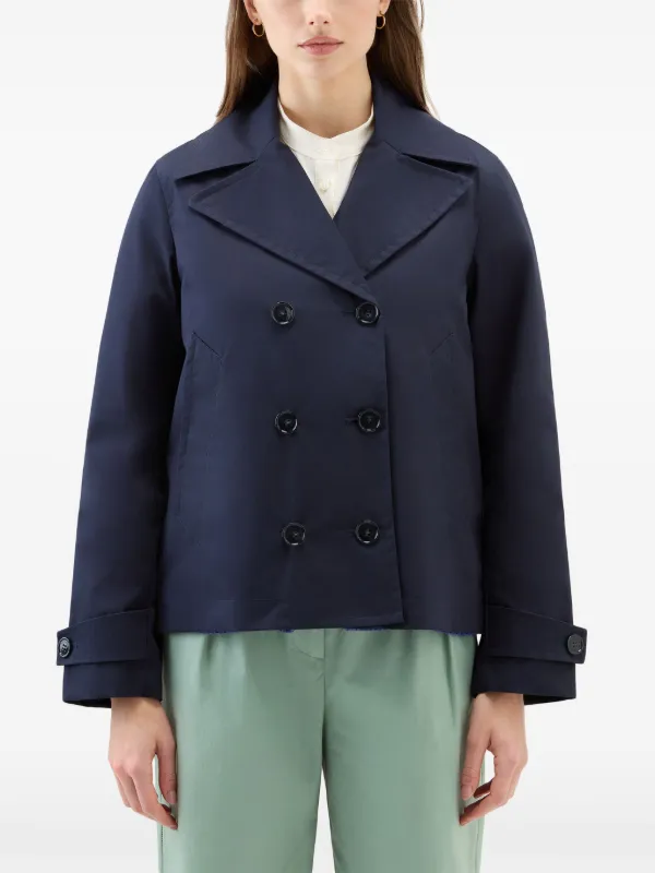 Woolrich Havice double-breasted Jacket | Blue | FARFETCH