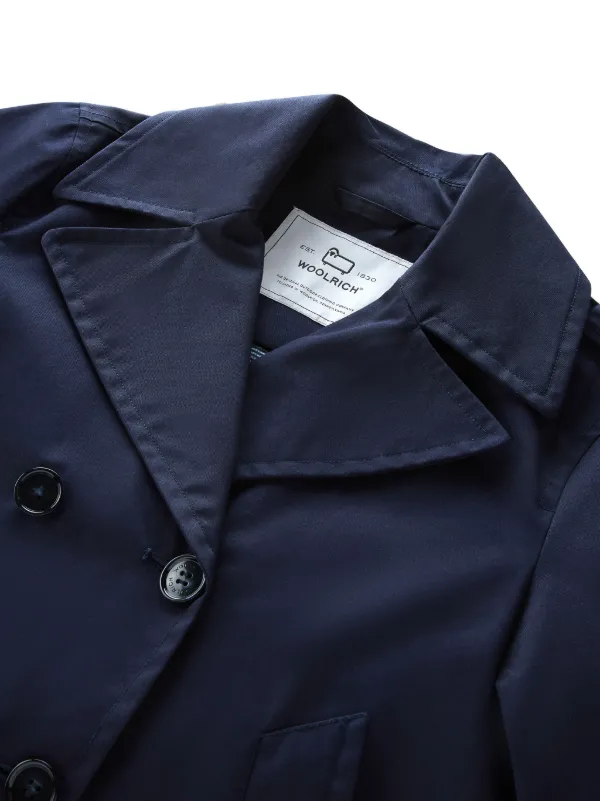 【送料&関税込】Woolrich Double-breasted Jacket Woolrich Havice double-breasted Jacket | Blue | FARFETCH