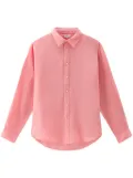 Woolrich long-sleeve linen shirt - Pink