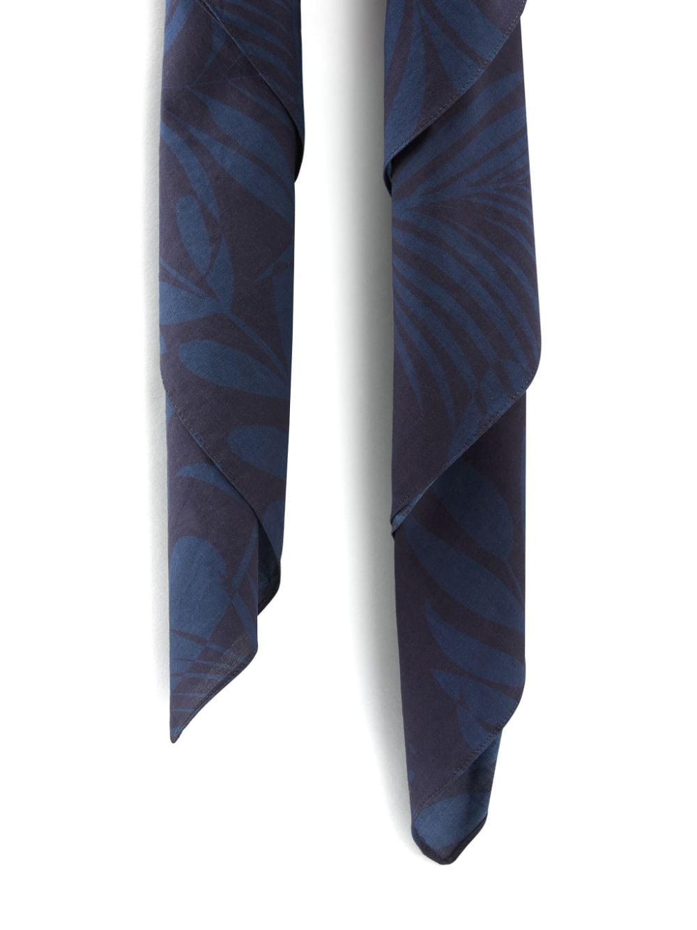 Woolrich Katoenen sjaal met bloemenprint Blauw