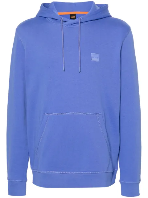 BOSS hoodie con parche del logo